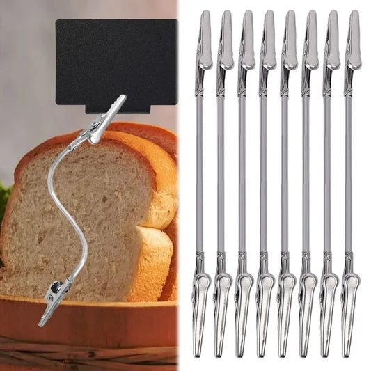 50 Stück Doppelköpfige Flexible Metall Clips Edelstahl Krokodil Clips