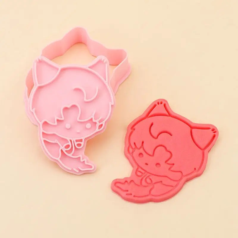 Keksform mit Anime Rändelwerkzeug für kreative Kekse