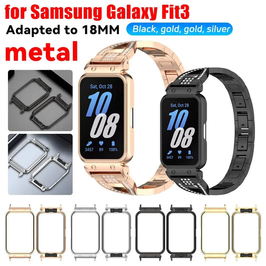 Metallgehäuse für Samsung Galaxy Fit3 SM-R390 - Schutzabdeckung 18 mm-Yabubest - Home & More