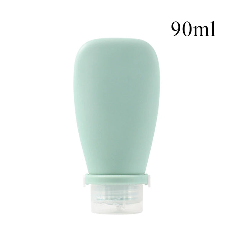 Auslaufsichere Silikon-Reiseflasche 30-90ml – flexibel, nachfüllbar - kompakt
