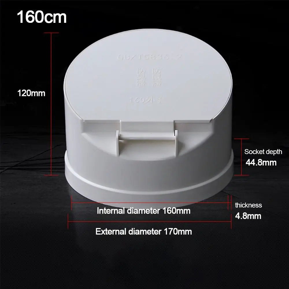 50-160mm Bodenablauf Abflussrohr mit Anti-Ratten Geruchsverschluss PVC