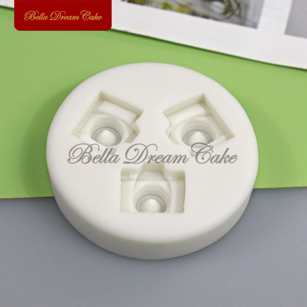 3D Mini Kamera Silikon Form – Flexibel - Lebensmittelecht für Backen - Basteln