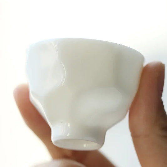 Klassische Weiße Keramik Teetasse Für Teerituale