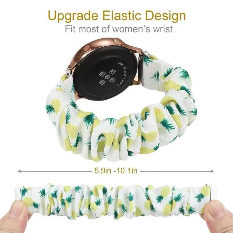 Elastisches Nylon Uhrenarmband 20mm 22mm für Smartwatches - Dehnbar Bequem