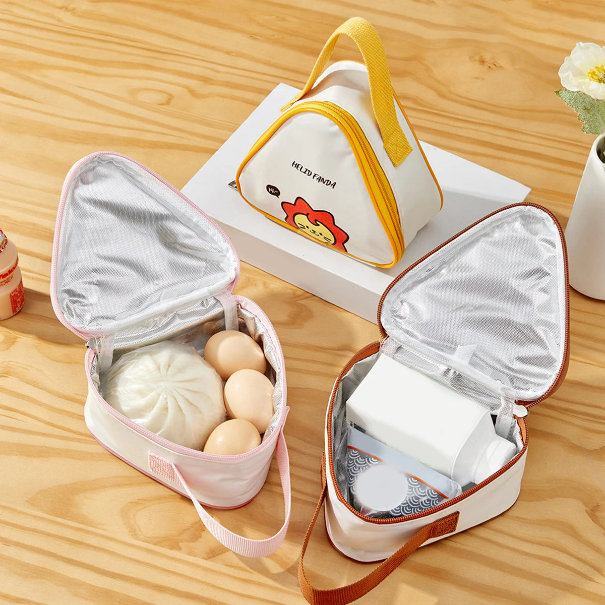 WORTHBUY Mini Thermo-Lunch-Tasche, isoliert, ölbeständig und wasserdicht