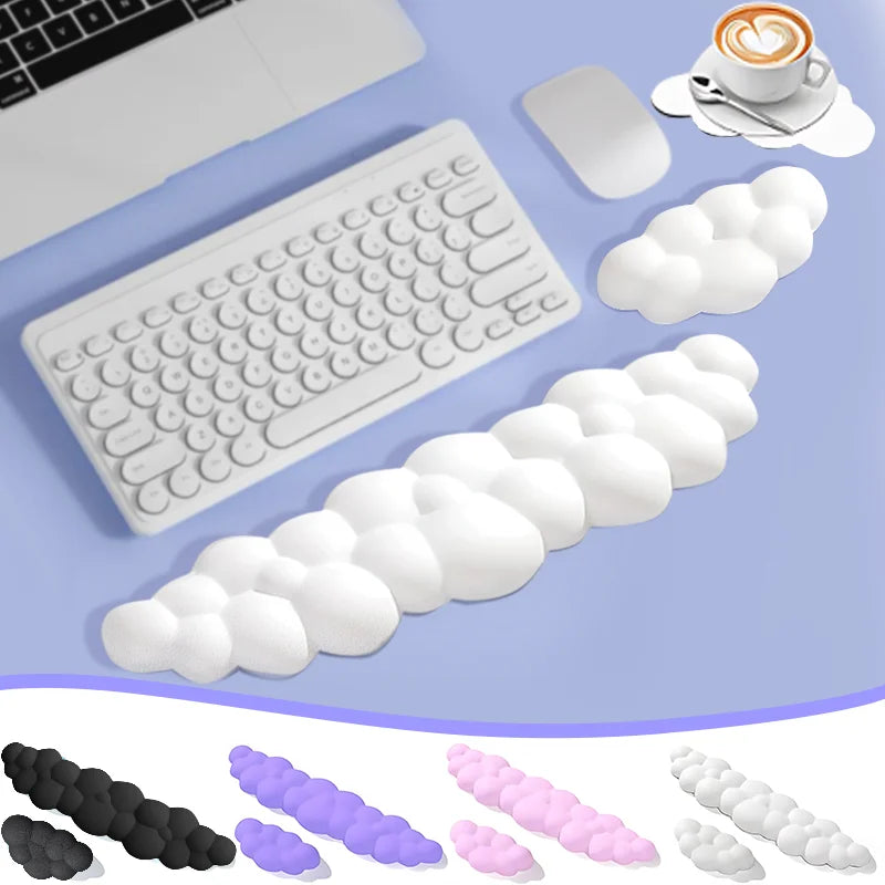 Ergonomische Handgelenkauflage Wolkenform mit Memory-Schaum und rutschfest