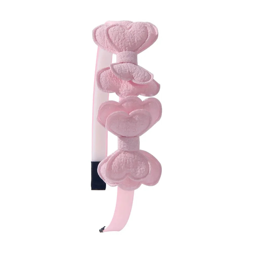 Einfarbiges Haarband mit Schleife für Mädchen aus Polyester