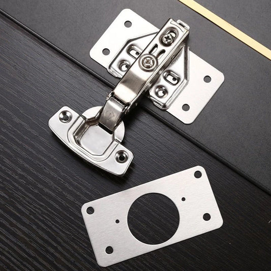 Verstärkte Schranktür Scharnier Reparaturplatten aus verzinktem Stahl 2-6 Stück