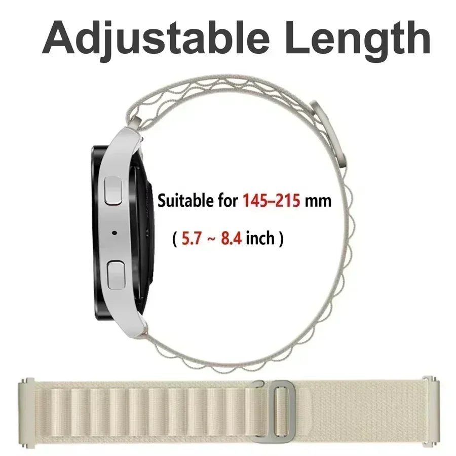 Sportliches Nylon-Uhrenarmband 20/22mm – Komfort - Haltbarkeit für Galaxy - Huawei