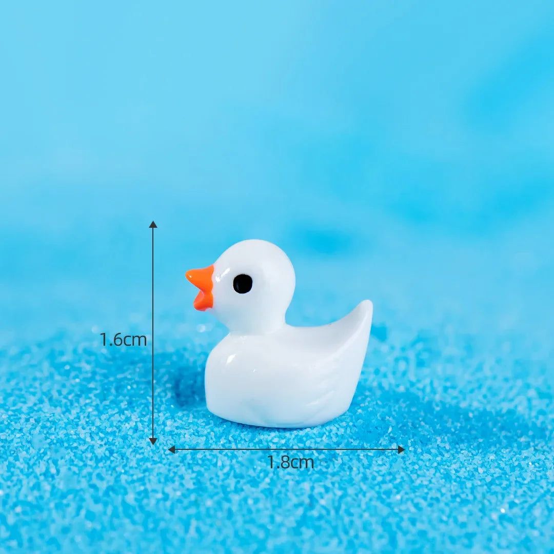 200 Mini-Harz-Enten in Gelb für Gartenhandwerk und Landschaftsgestaltung