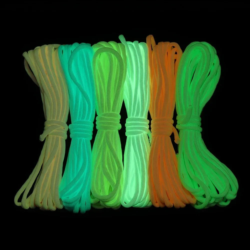 Leuchtendes 9-Strang 4mm Nylon Paracord – langlebig - robust für Outdoor