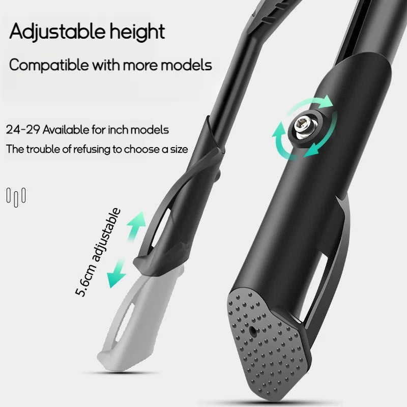 Robuster, verstellbarer Side Kick Fahrradständer aus Aluminium für 24-29 Bikes