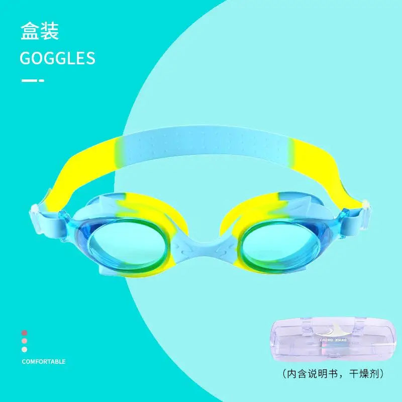 Wasserdichte Anti-Fog Schwimmbrille aus Silikon für Kinder mit UV-Schutz