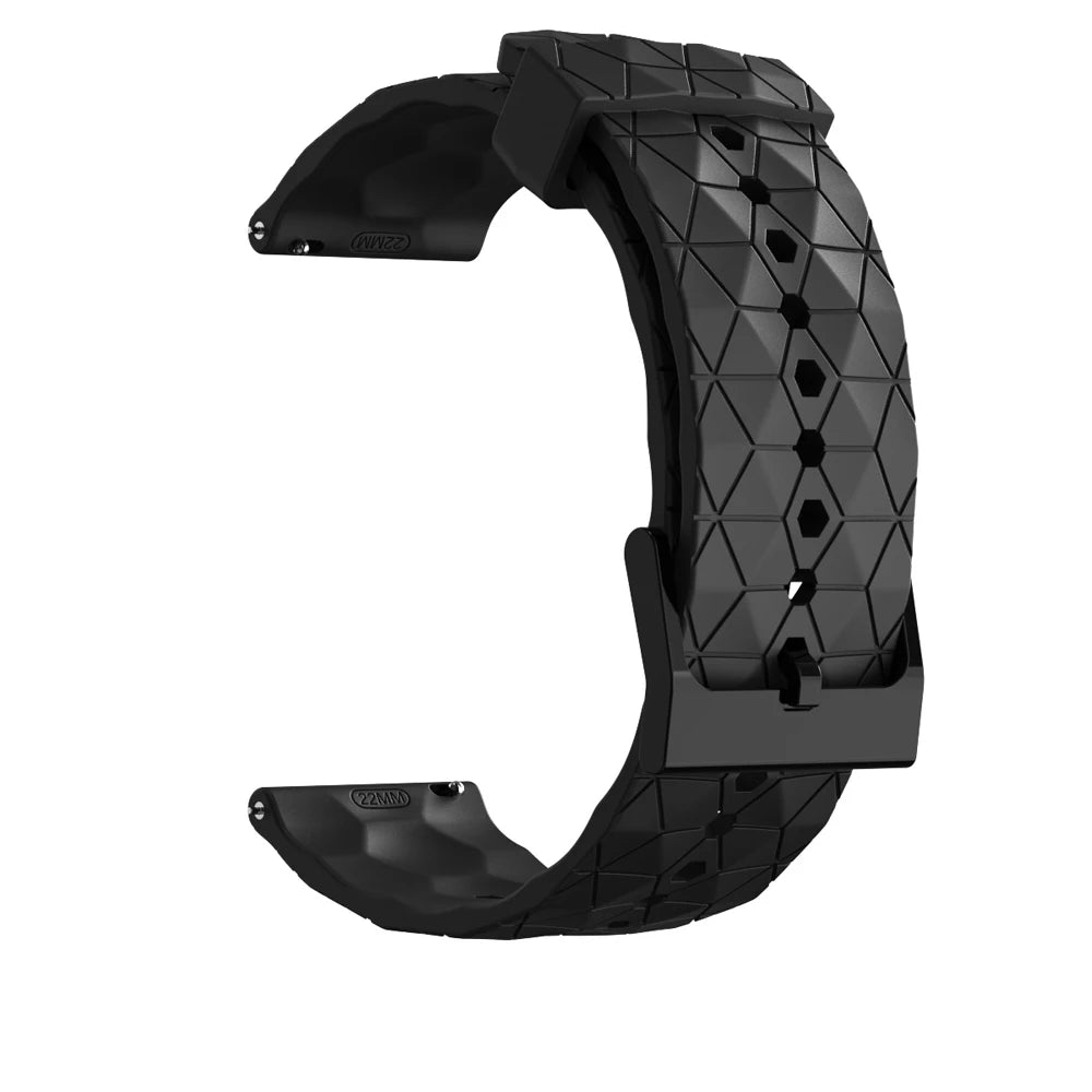 Sportliches Silikonarmband 20/22 mm mit Fußballmuster – perfekt für Xiaomi - Huami