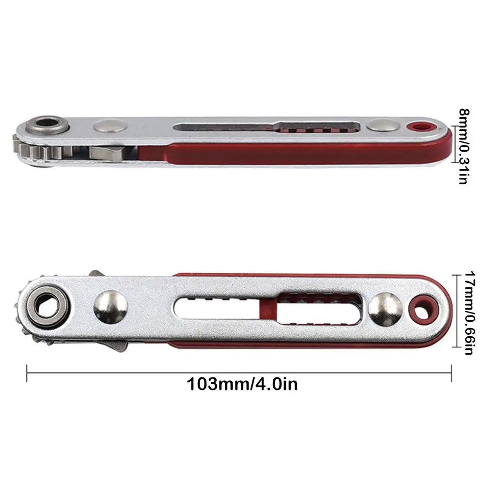 Multifunktionaler Mini-Ratschenschraubendreher 103 mm – Ergonomisch - Präzise