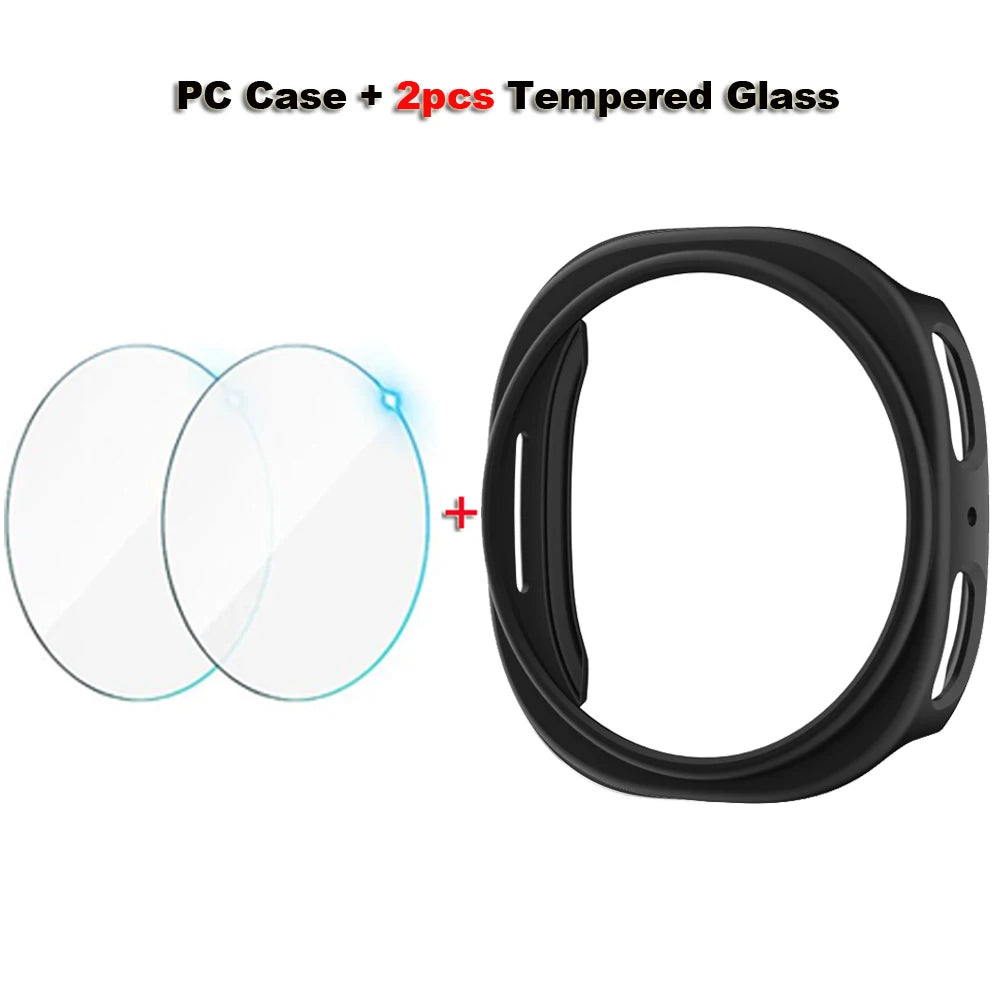 Schutzgehäuse und gehärtetes Glas für Galaxy Watch 8 40/44 mm