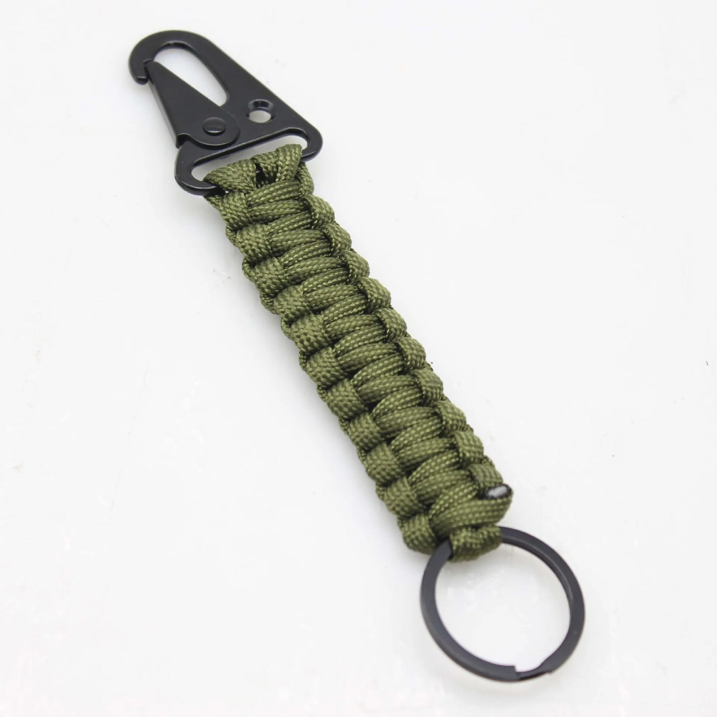 Robuster Paracord Schlüsselanhänger mit Karabiner für Outdoor und Alltag
