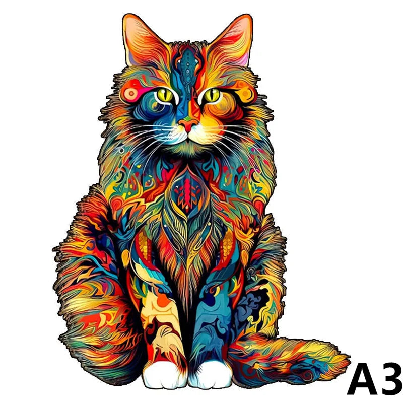 Tierisches Holz 3D Puzzle Pädagogisches Lernspiel für Geist