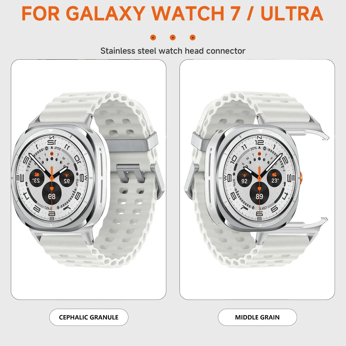 Metall-Uhrenadapter 20-24mm für Galaxy Watch Ultra 47mm für optimalen Halt