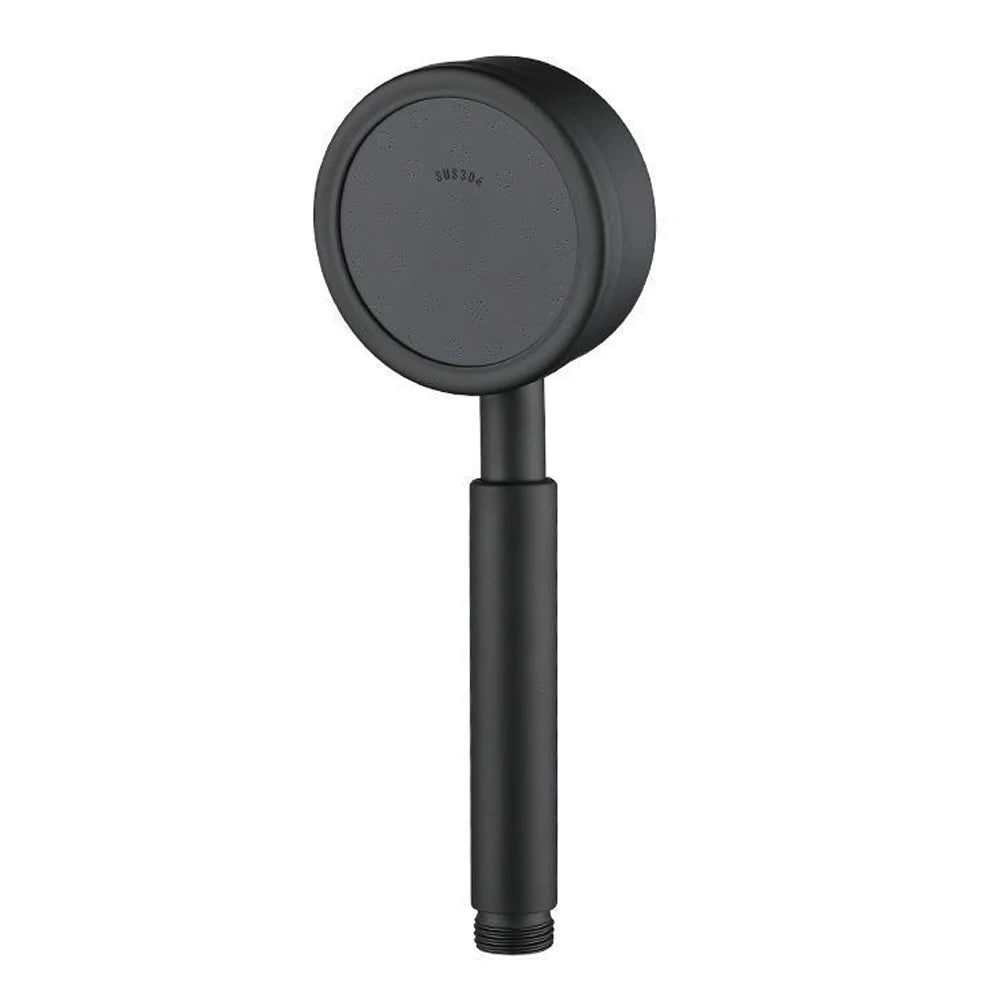 Edelstahl Duschkopf Hochdruck Set Handbrause Silber Schwarz Varianten