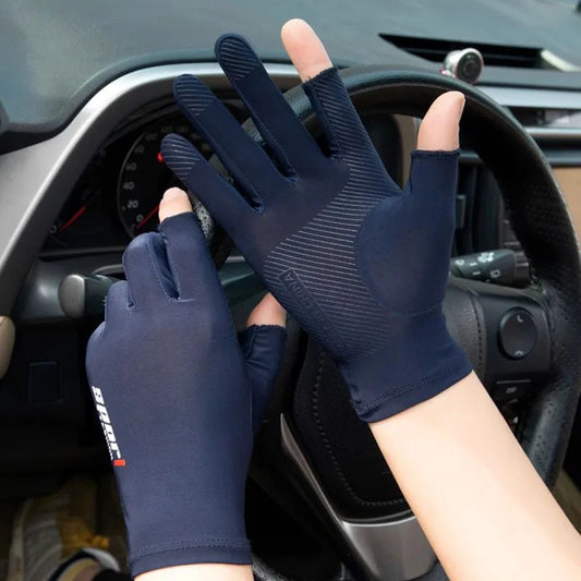 Unisex Sonnenschutzhandschuhe aus Eisseide für Sport und Radfahren-Yabubest - Home & More