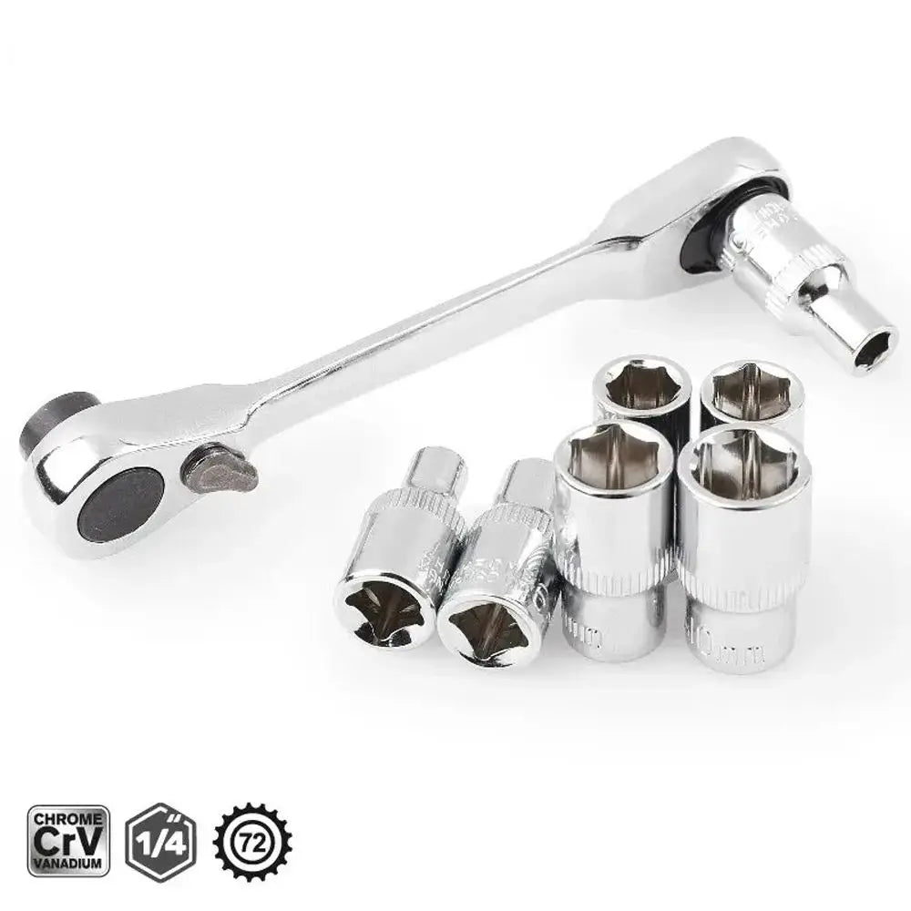 Präziser Mini 1/4 Ratschenschlüssel mit 60 Zähnen – kompakt - ergonomisch
