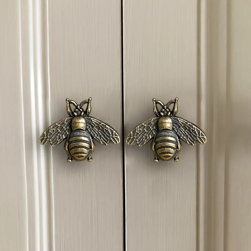 Retro Bienen Schrankgriffe aus Zinklegierung – Antike Möbelknöpfe Stilvoll