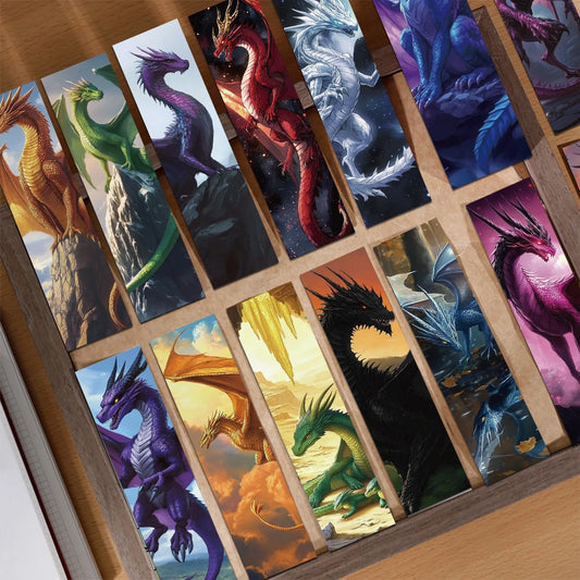 30er Set Drachenflügel Lesezeichen Papier für Studenten und Lesefreunde