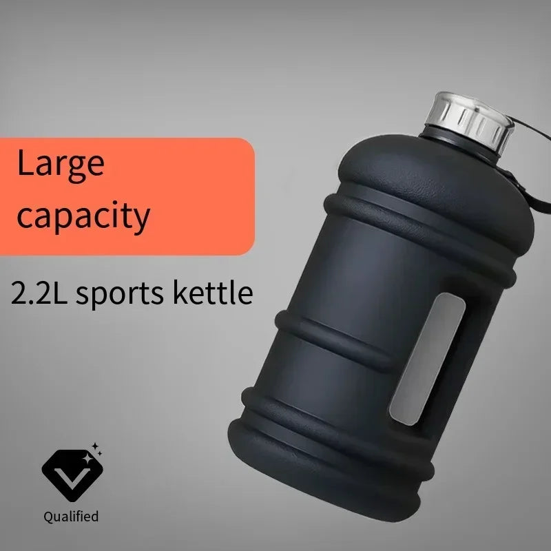 Große 2,2L Sportflasche BPA-frei – ideal für Fitness, Outdoor - Reisen