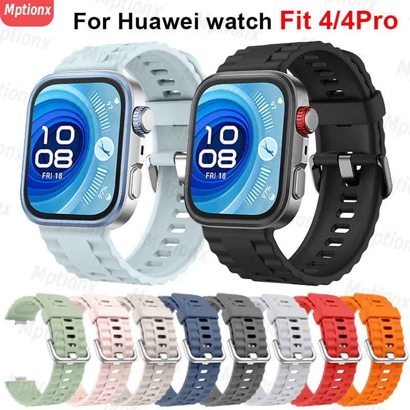 Silikon Sportarmband für Huawei Watch Fit 4/4Pro komfortabel und robust
