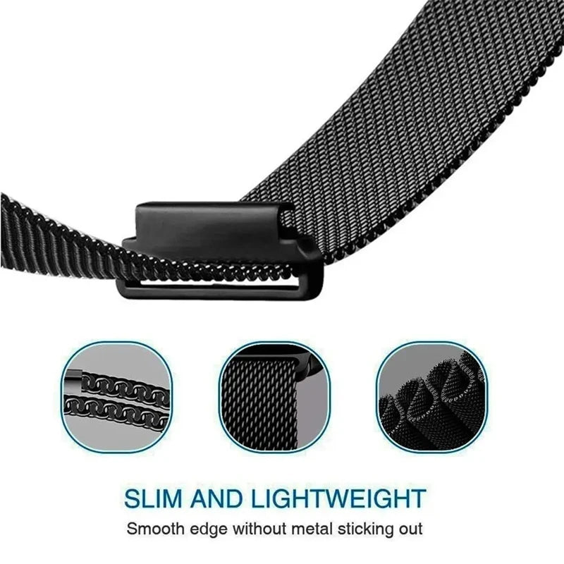 Elegantes Edelstahl-Milanese Loop mit Magnet für Huawei Watch 4 - 5 Modelle