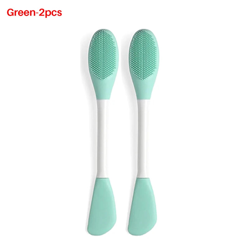 Gesicht Pinsel Set Silikon Applikator Lotion Spachtel Peeling Brush