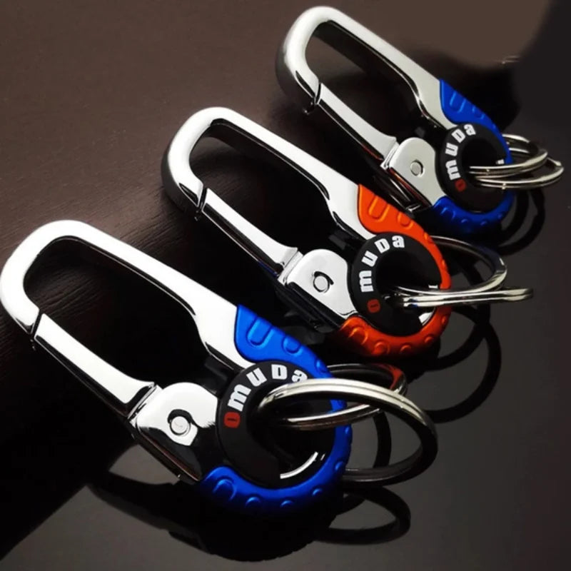 Robuster Edelstahl-Schlüsselbund 3er Set mit Karabiner – Sicher - Vielseitig