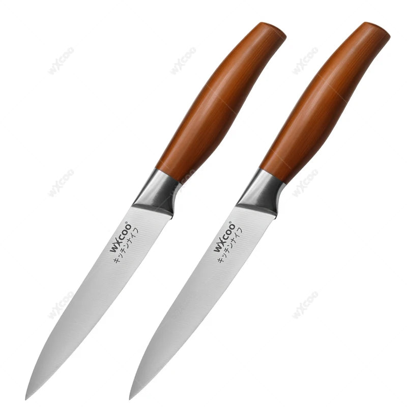 Schälmesser aus Edelstahl mit Holzgriff vielseitig einsetzbar für präzises Schneiden