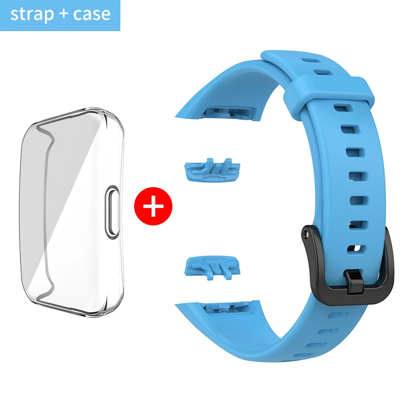 Silikon Ersatzarmband mit TPU Schutz für Huawei - Honor Band 6
