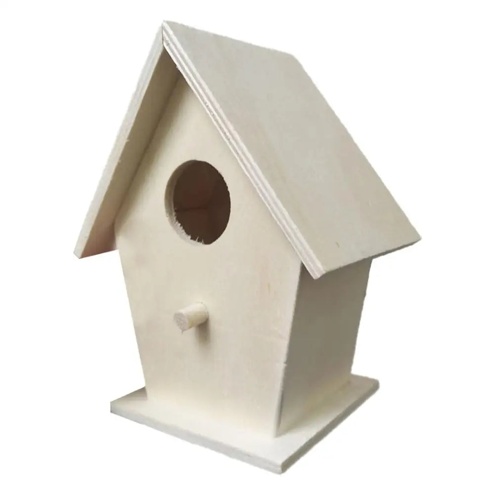 Wetterfestes Holz-Vogelhaus mit Sitzstangen für kleine Vögel