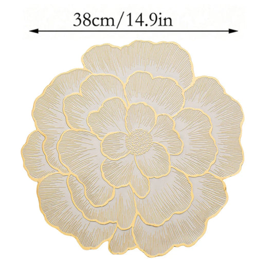 Blumen Tischsets Hitzebeständig 1/4/10 Stück für Esszimmer Deko Party