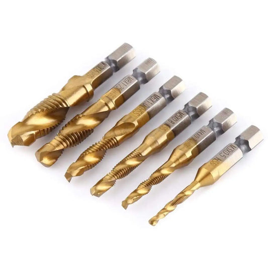 Präzises 6-teiliges Gewindeschneidermodul-Set M3-M10 aus legiertem Stahl