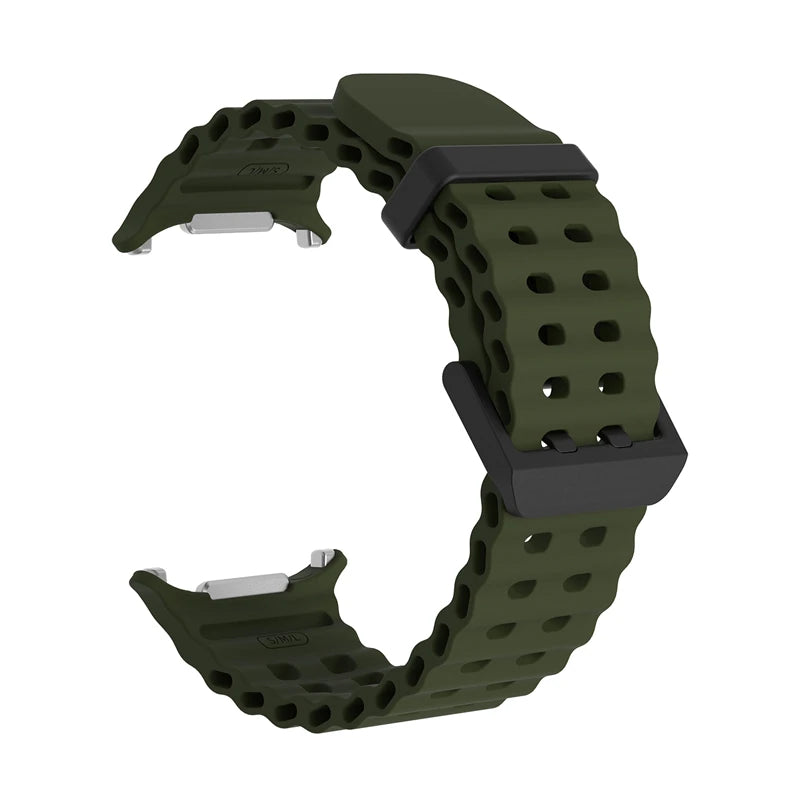 Marine Silikonarmband für Samsung Galaxy Watch Ultra 47 mm 2025 Modell