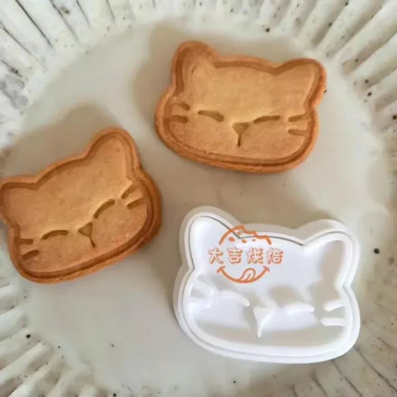 3D Katzen Ausstechform aus lebensmittelechtem Silikon – Umweltfreundlich - vielseitig