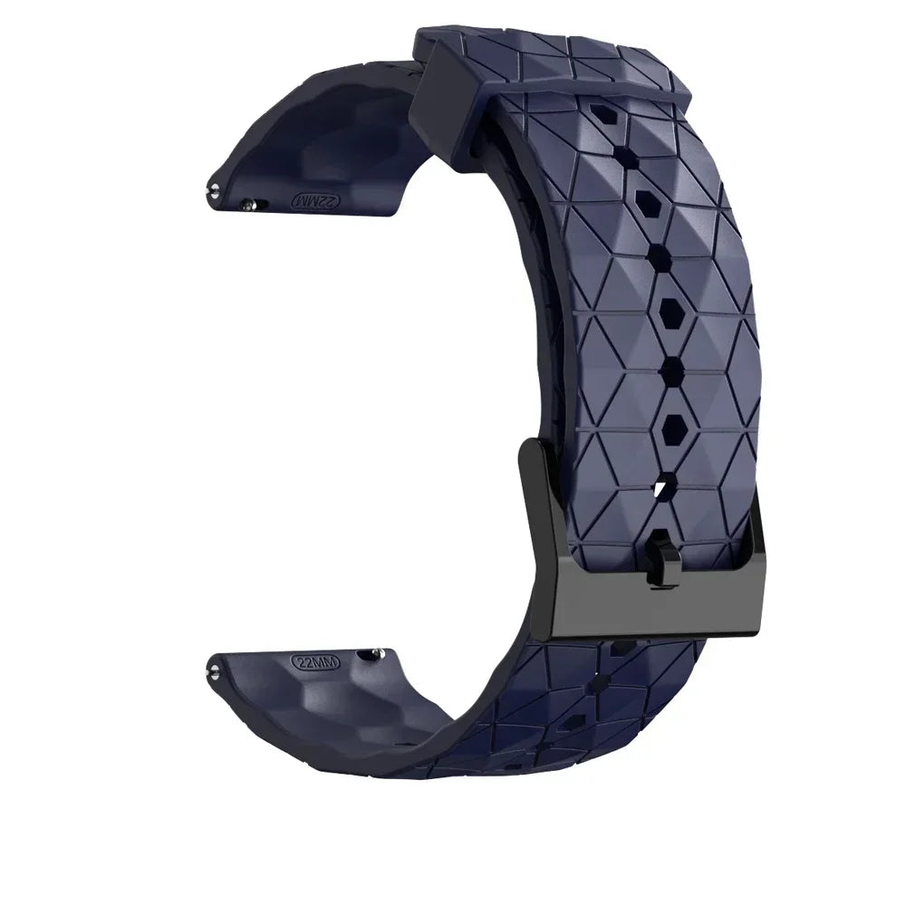 Sportliches Silikonarmband 20/22 mm mit Fußballmuster – perfekt für Xiaomi - Huami