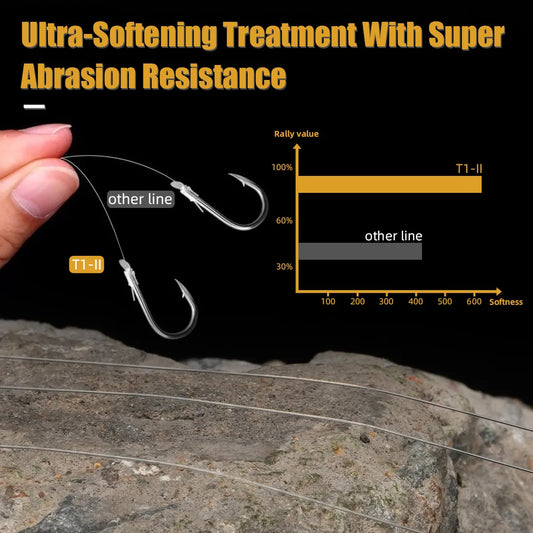 SeaKnight MANSTER T1 II Angelschnur, 100m, Fluorkohlenstoff, 3-100 lb-Yabubest - Home & More