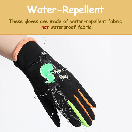 Winter Kinderhandschuhe Vollfinger warm wasserdicht winddicht leuchtend