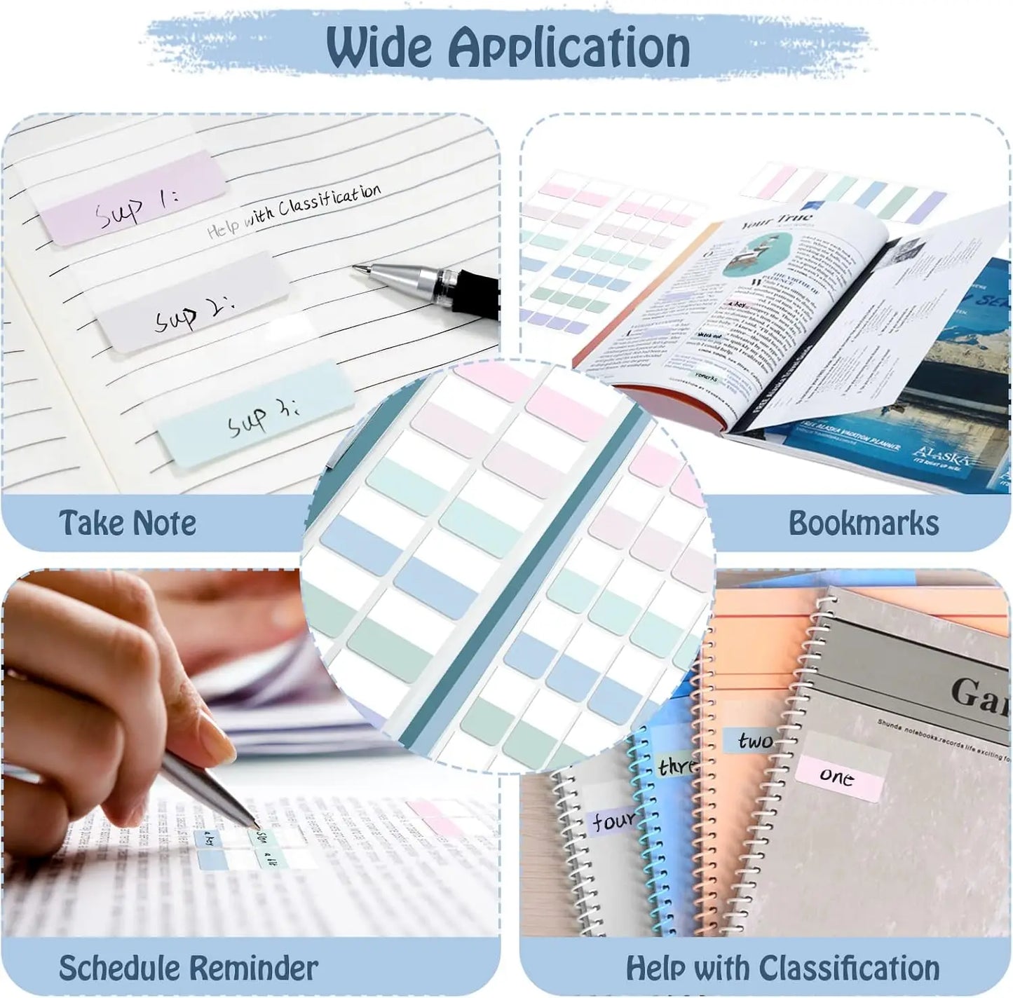 420 beschreibbare Index-Tabs für effiziente Organisation von Dokumenten
