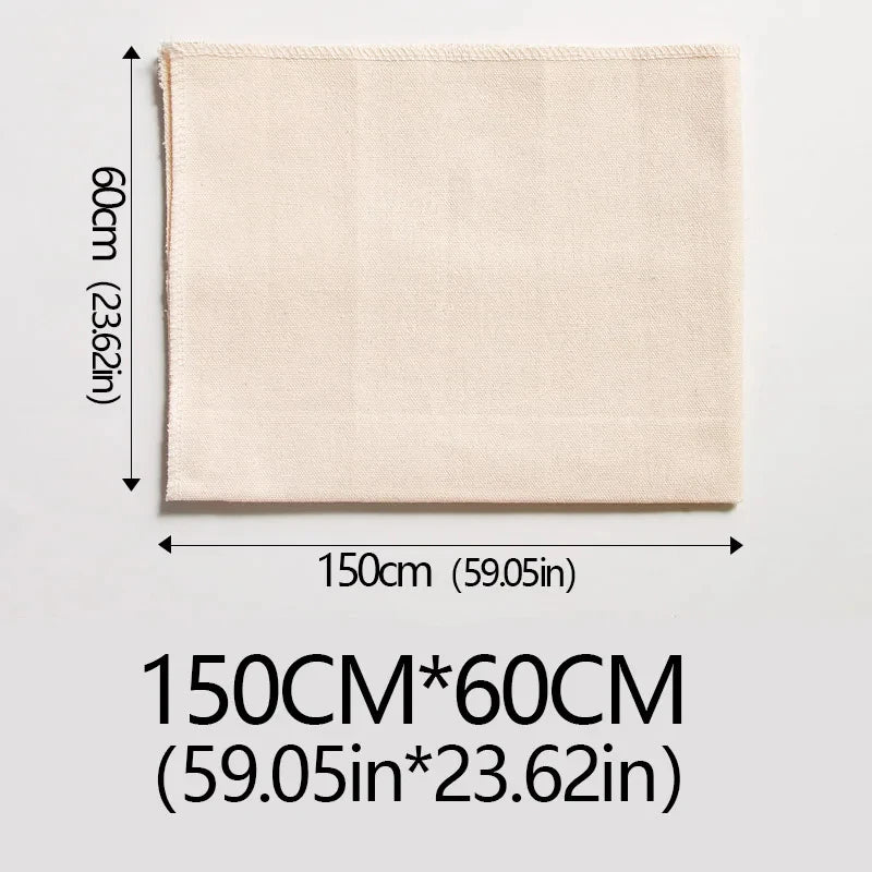 Premium Leinen Gäretuch Set für Brotteig - Baguette, inkl. Schaber
