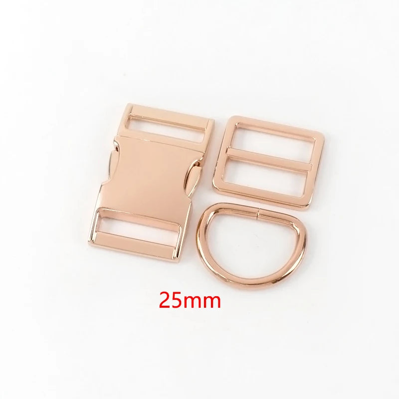 Roségold Metall D-Ring Schnallen 15-38mm für Tasche Gürtel DIY 1/2 Sets