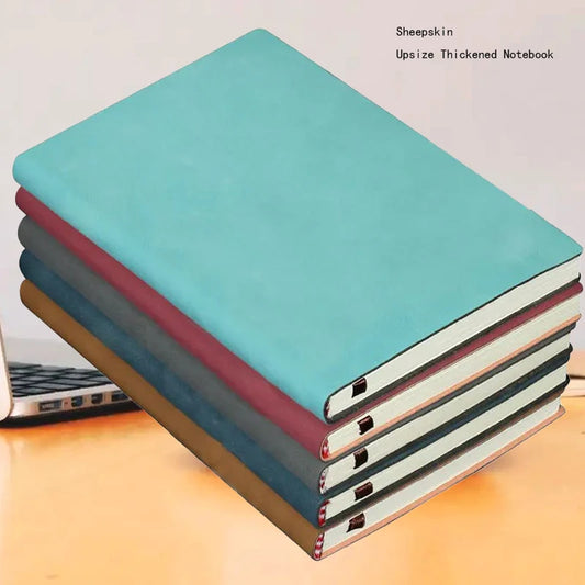 Verdicktes PU Notizbuch A5 A6 B5 | Liniert für Business - Studium Journal