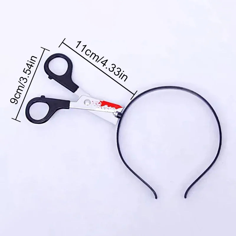 Halloween Party Haarbänder mit Messer, Axt, Hackmesser und Schere