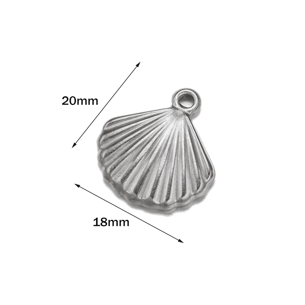 5er Set Edelstahl Charms Gold für Schmuckherstellung DIY Zubehör