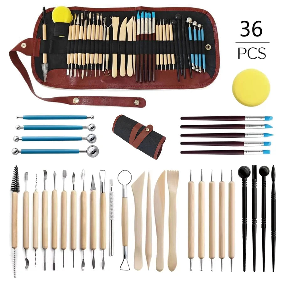 Keramik Ton Sculpting Tools Kit mit 42 bis 61 Teilen für Modellierung